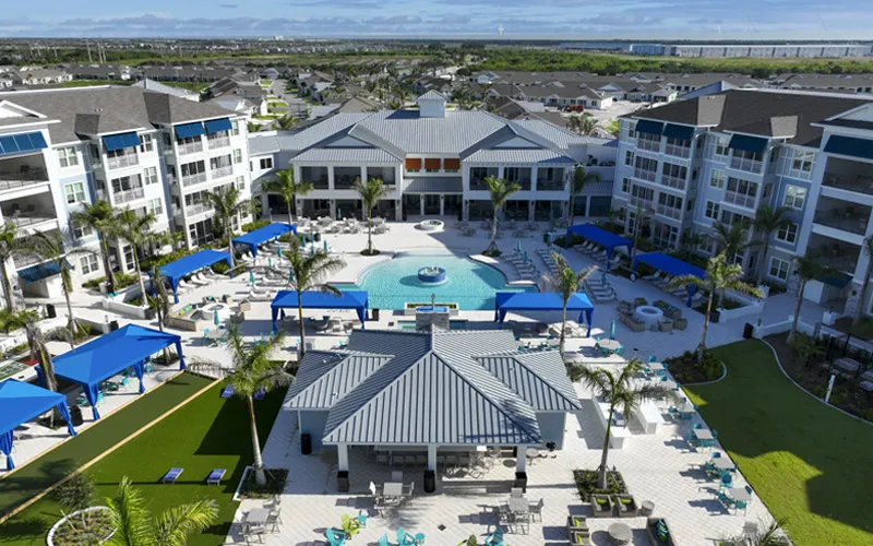 Commercial building with impact windows and doors installed by BNT